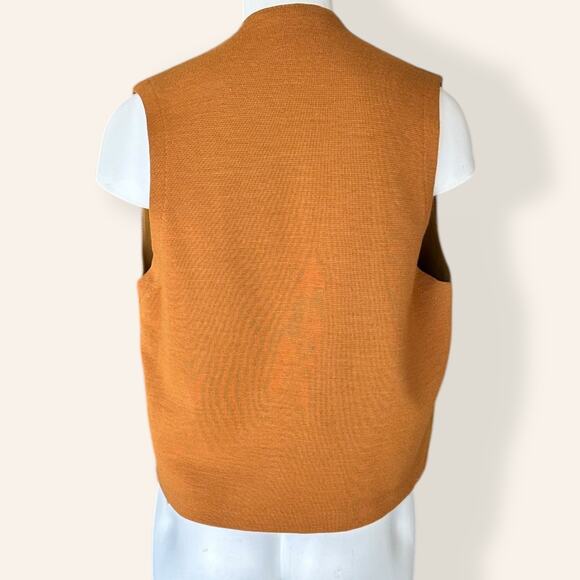 Copen-Core Denmark Burt Orange Suede Vest Mens Medium - Picture 6 of 8